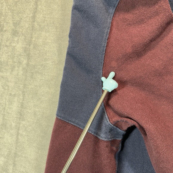 Polo Ralph Lauren Rugby Shirt Mens XL Blue Burgundy Striped Crest Heavyweight - Picture 7 of 11